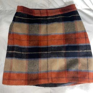 Size Small Lulus Wool Plaid Skirt